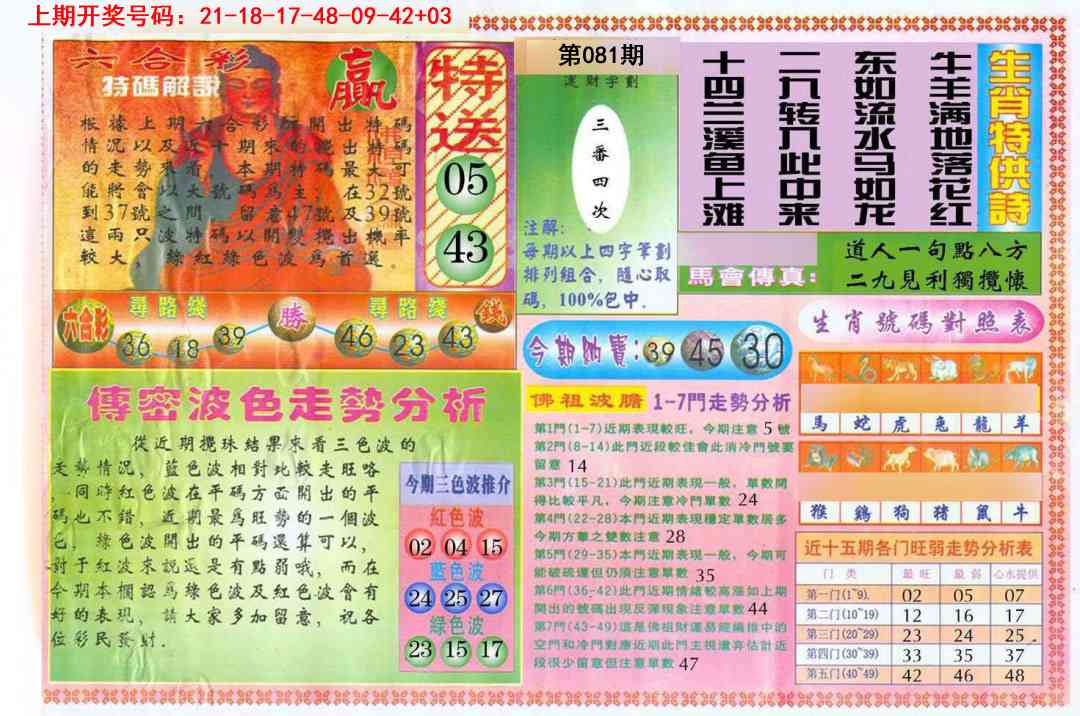 081期白小姐三点传密B[图]